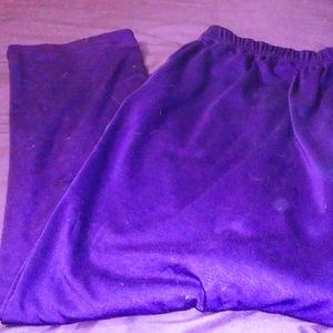 XXXXL 4X Sized Purple Elastic Pull On Comfy Pants